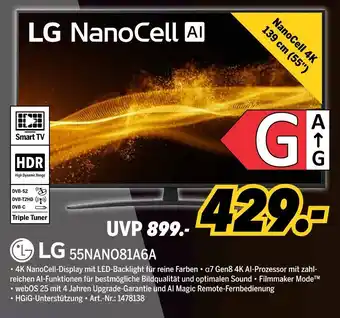 MEDIMAX Lg nanocell ai 55nano81a6a Angebot