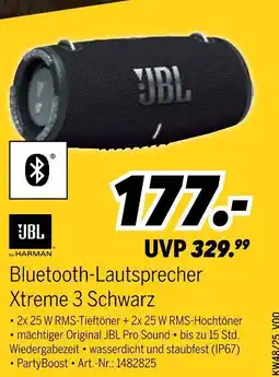 MEDIMAX Jbl bluetooth-lautsprecher xtreme 3 schwarz Angebot