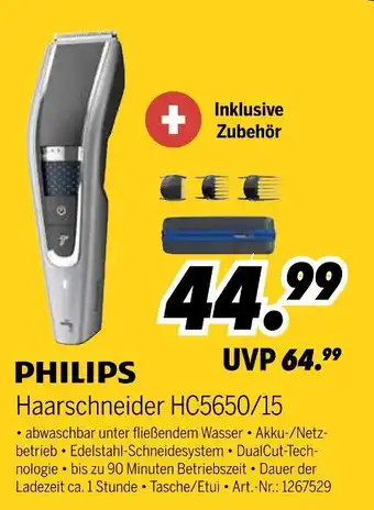MEDIMAX Philips haarschneider hc5650/15 Angebot
