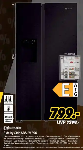 MEDIMAX Bauknecht side by side sbs iw e90 Angebot