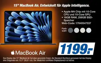 Expert Apple macbook air 15” Angebot
