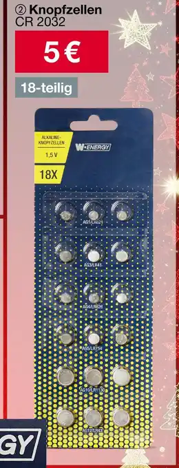 Woolworth W-energy knopfzellen cr 2032 Angebot
