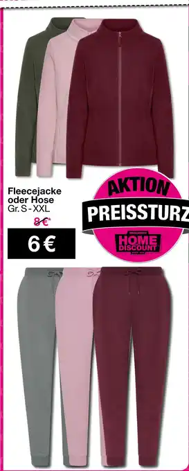 Woolworth Fleecejacke oder hose Angebot