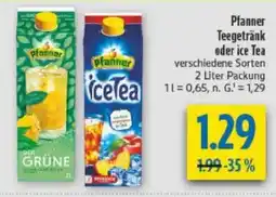 diska Pfanner Teegetränk oder ice Tea Angebot