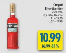 diska Campari Bitter Aperitive Angebot