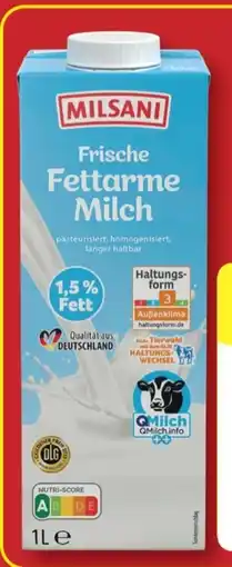 Aldi Nord Milsani Frische Fettarme Milch Angebot