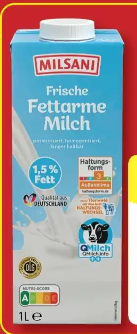 Aldi Nord Milsani Frische Fettarme Milch Angebot