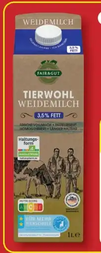 Aldi Nord Fair & Gut Tierwohl Weidemilch Angebot