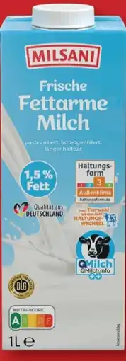Aldi Nord Milsani Frische Fettarme Milch Angebot