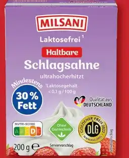 Aldi Nord Milsani Haltbare Schlagsahne Angebot