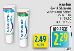 diska Sensodyne Fluorid Zahncreme Angebot