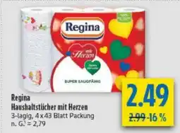 diska Regina Haushaltstücher mit Herzen Angebot