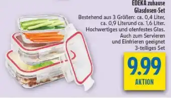 diska EDEKA zuhause Glasdosen-Set Angebot