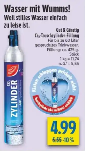 diska Gut & Günstig Co₂-Tauschzylinder-Füllung Angebot