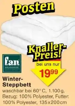 Jawoll fan Winter Steppbett Angebot