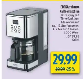 diska EDEKA zuhause Kaffeemaschine Angebot