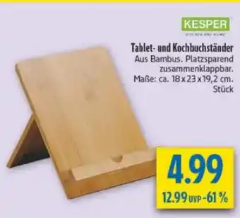 diska KESPER Tablet- und Kochbuchständer Angebot