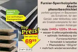 Jawoll Furnier-Sperrholzplatte Akazie phenolbeschichtet Angebot