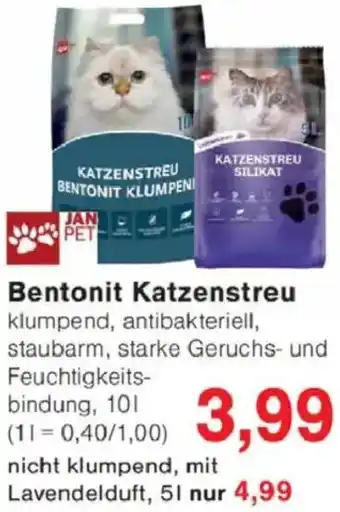 Jawoll JAN PET Bentonit Katzenstreu Angebot