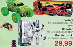 Jawoll Ferrari oder Roboter oder Monstertruck Angebot