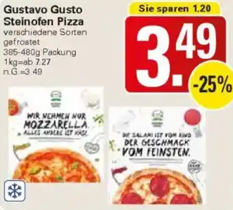 WEZ Gustavo Gusto Steinofen Pizza Angebot