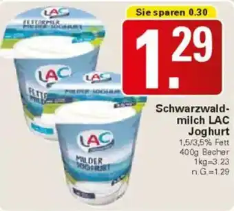 WEZ Schwarzwaldmilch LAC Joghurt Angebot