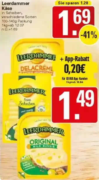 WEZ Leerdammer Käse Angebot