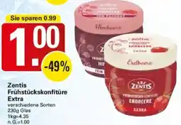 WEZ Zentis Frühstückskonfitüre Extra Angebot