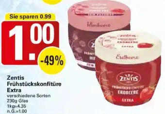 WEZ Zentis Frühstückskonfitüre Extra Angebot