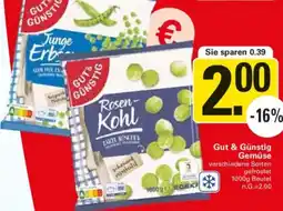 WEZ Gut & Günstig Gemüse Angebot