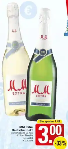 WEZ MM Extra Deutscher Sekt Angebot