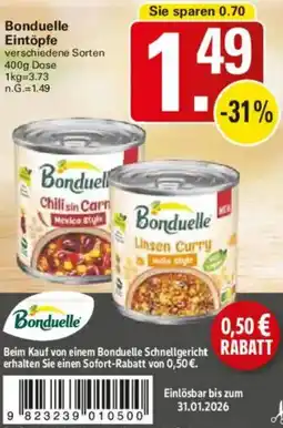 WEZ Bonduelle Eintöpfe Angebot