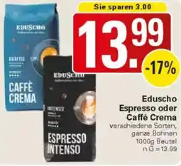 WEZ Eduscho Espresso oder Caffé Crema Angebot