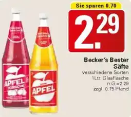 WEZ Becker's Bester Säfte Angebot
