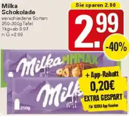 WEZ Milka Schokolade Angebot