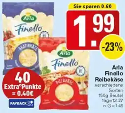 WEZ Arla Finello Reibekäse Angebot