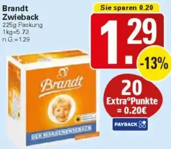 WEZ Brandt Zwieback Angebot
