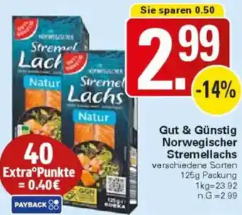 WEZ Gut & Günstig Norwegischer Stremellachs Angebot