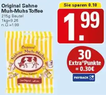 WEZ Original Sahne Muh-Muhs Toffee Angebot