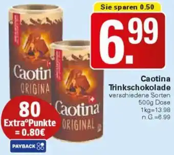 WEZ Caotina Trinkschokolade Angebot