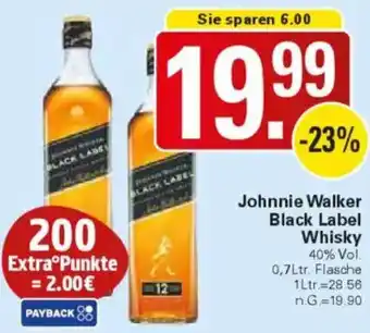 WEZ Johnnie Walker Black Label Whisky Angebot