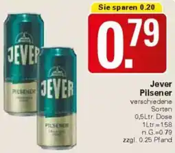 WEZ Jever Pilsener Angebot