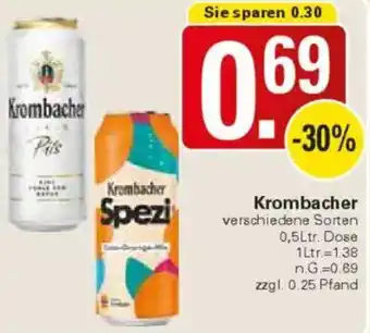 WEZ Krombacher Angebot