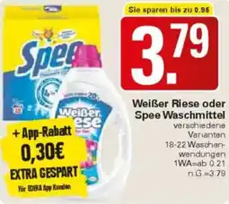 WEZ Weißer Riese oder Spee Waschmittel Angebot
