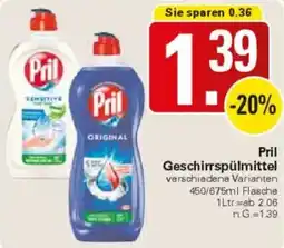 WEZ Pril Geschirrspülmittel Angebot