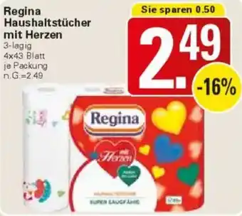 WEZ Regina Haushaltstücher mit Herzen Angebot