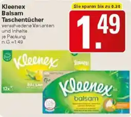 WEZ Kleenex Balsam Taschentücher Angebot
