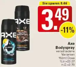 WEZ Axe Bodyspray Angebot