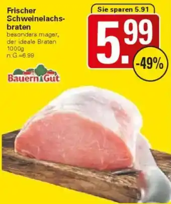 WEZ Bauern Gut Frischer Schweinelachsbraten Angebot