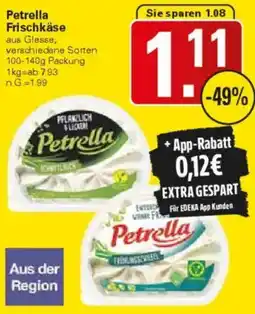 WEZ Petrella Frischkäse Angebot